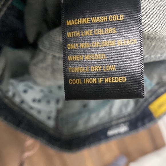MEK USA WILSHIRE STRAIGHT LOW RISE FLARE LEG DARK WASH TOP STITCHING EMBELLISHED - Picture 16 of 16
